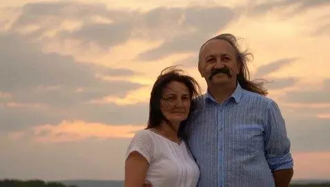 AI Video from prompt: A mature Slavic-looking couple standing together