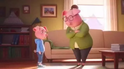 AI Video from prompt: Generate Jennifer the peppa pig gets grounded by