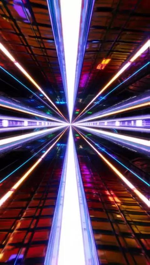 AI Video from prompt: One way time tunnel. Choose a different timeline