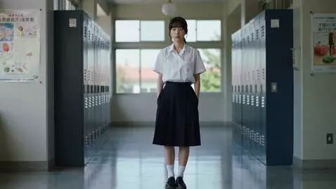 AI Video from prompt: A female student wearing a short school uniform.
