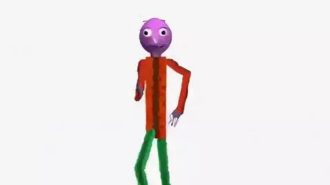 AI Video from prompt: A video where a purple bald guy (Who is ear-less