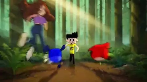 AI Video from prompt: A movie trailer of a unlikely team of characters