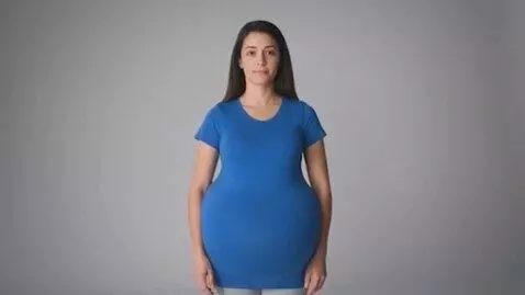 AI Video from prompt: Women growing from 120lb to 700lb relistic