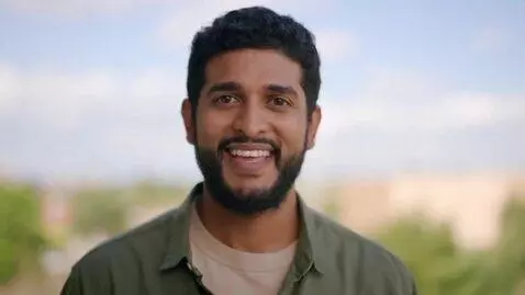AI Video from prompt: a MAN SAYING HIGH THERE