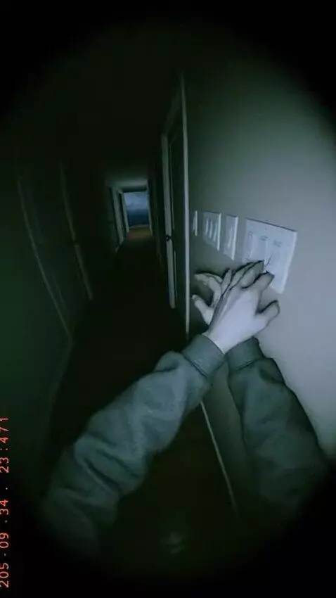 AI Video from prompt: Chest-mounted bodycam POV, ultra-wide fisheye le