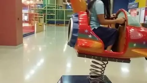 AI Video from prompt: rear side view of a hydraulic colorful rocket je