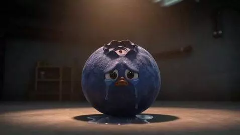AI Video from prompt: Make him in a basement, crying and saying "Im so