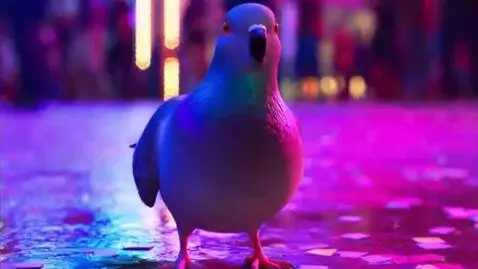 AI Video from prompt: A pigeon screaming ytp bass boosted super loud d