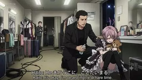 AI Video from prompt: anime scene where the female j-pop star (who is 