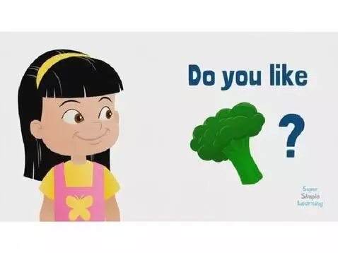 AI Video from prompt: little girl says what broccoli no little girl an