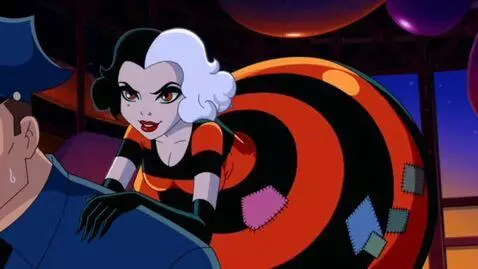 AI Video from prompt: Create A 1990s single shot closeup DC cartoon vi