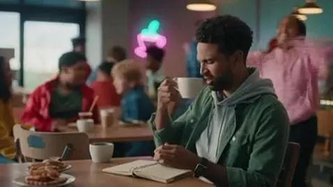 AI Video from prompt: I hate cafe sounds And its full of super lit kid