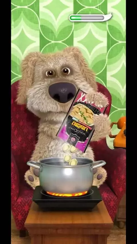 AI Video from prompt: a Talking ben says in English: Lets Try Pelmeli 