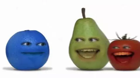 AI Video from prompt: Joyful plum shows his friend irritating tomato