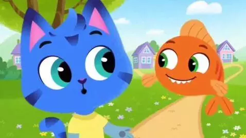 AI Video from prompt: Gumball and darwin 2D, talking