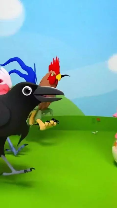 AI Video from prompt: Dont wake the Swan! Crow,Galah cockatoo,Cockatri