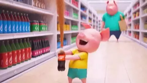 AI Video from prompt: Make that video is peppa pig pranking pepole in 