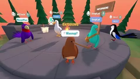 AI Video from prompt: A screen recording of a multiplayer game lobby i
