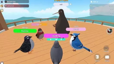 AI Video from prompt: A screen recording of a multiplayer game lobby i
