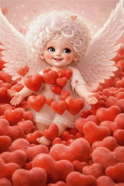 AI Video from prompt: The Angel smiles, tlaps its wings , and scatters