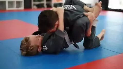 AI Video from prompt: two boys at six years,wearing gray bjj jackets,w
