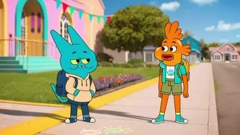 AI Video from prompt: Create an original cartoon scene where a mischie