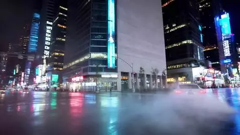 AI Video from prompt: A white sports car drifts along a night city str