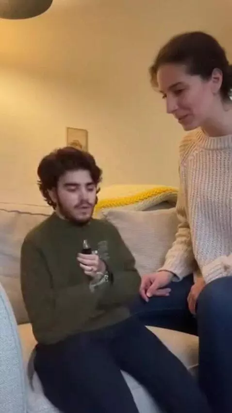 AI Video from prompt: Iphone taken real life video showing a 2 year ol