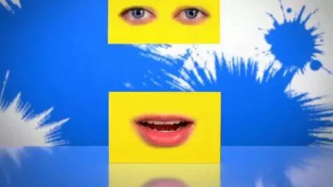 AI Video from prompt: The background starts with blue with white ink s