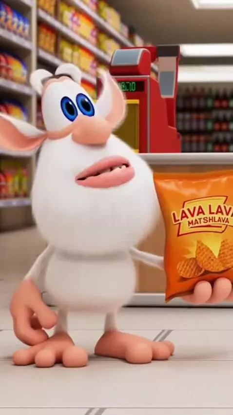 AI Video from prompt: (Russian Dub) In supermarket, Buba says in Russi