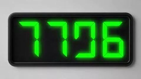 AI Video from prompt: I want a video showing a digital number counter 