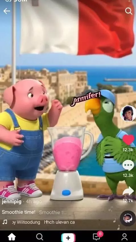 AI Video from prompt: Make the character searching Jennifer the peppa 
