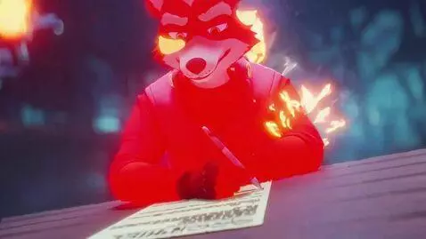 AI Video from prompt: In the 2d videogame world this fox guy is trying
