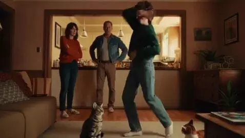AI Video from prompt: Cats are watching natural im dancing are getting