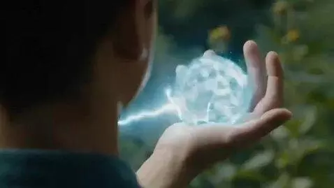 AI Video from prompt: he can shoot with energy balls