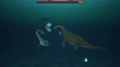 AI Video from prompt: The YouTuber is playing a dinosaur game and comm