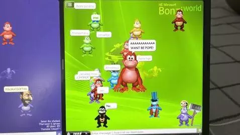 AI Video from prompt: the red monkey says "AAAAAAAAAAAAA, I WANT BE PO