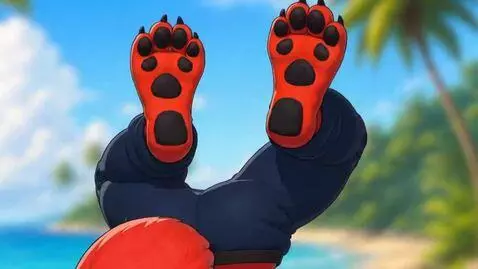 AI Video from prompt: A video where a red fox (With black beans) is a 