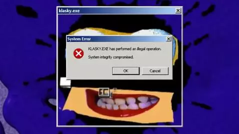 AI Video from prompt: klasky.exe virus in windows 3.1