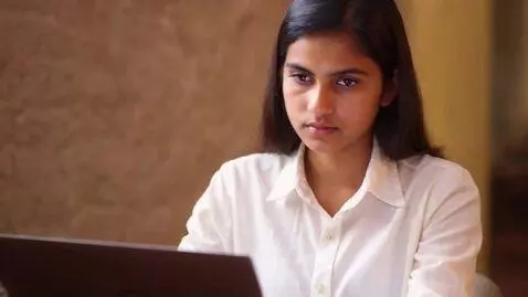 AI Video from prompt: Young South Asian woman applying for pharmacy jo