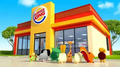 AI Video from prompt: Babytv goes burger king