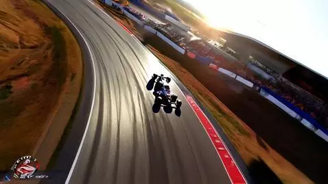 AI Video from prompt: Formula 1 car racing at a track.