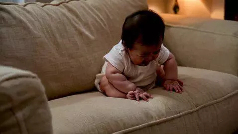 AI Video from prompt: Generate a 10sec video of a little baby crying w