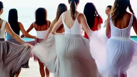 AI Video from prompt: Ladies in skirt twirking