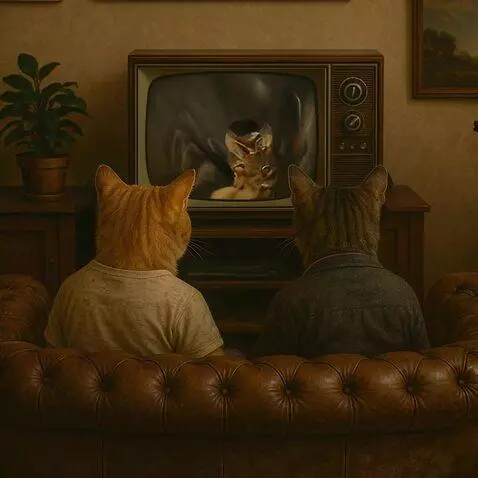 AI Video from prompt: Mira tv,personajes en la pantalla activos,cinema