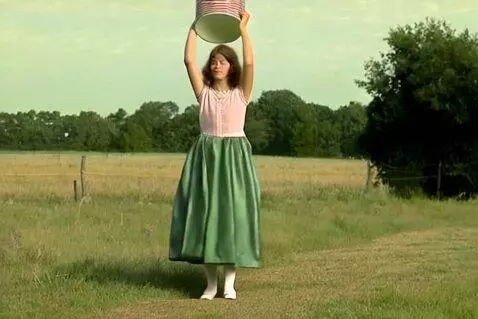 AI Video from prompt: THE MILKMAID AND HER PAIL A farmer’s daughter ha