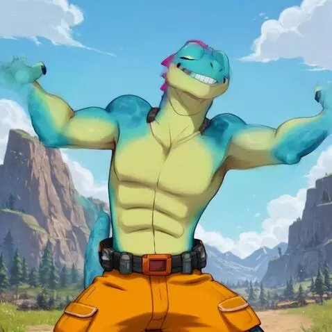 AI Video from prompt: Lizzic lizard dude is dancing with the music he 