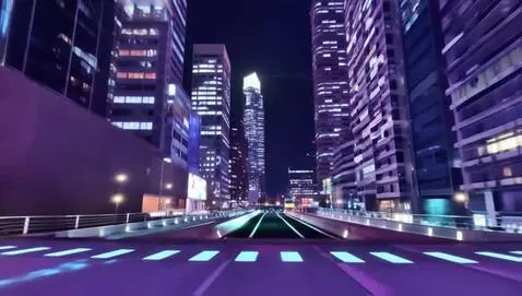 AI Video from prompt: make a video of a modern city in 100 years at ni