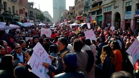 AI Video from prompt: A widowhood riots