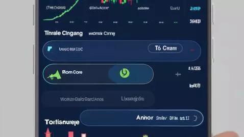 AI Video from prompt: A phone screen showing a clean trading app inter